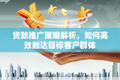 云林贷款推广策略解析，如何高效触达目标客户群体
