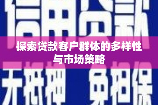 云林探索贷款客户群体的多样性与市场策略