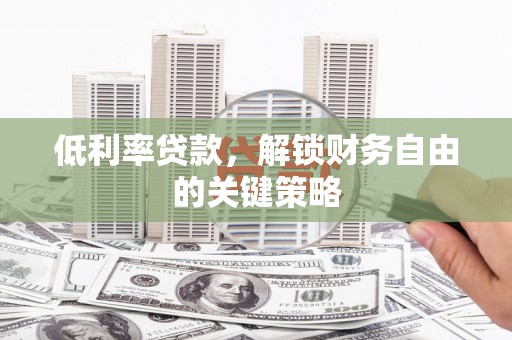 云林低利率贷款，解锁财务自由的关键策略