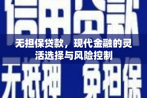 云林无担保贷款，现代金融的灵活选择与风险控制