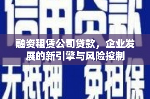 云林融资租赁公司贷款，企业发展的新引擎与风险控制