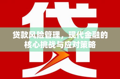 云林贷款风险管理，现代金融的核心挑战与应对策略