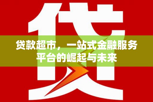 云林贷款超市，一站式金融服务平台的崛起与未来